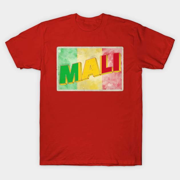 Mali Vintage style retro souvenir T-Shirt by DesignerPropo